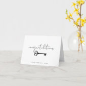 Elegant Gefeliciteerd Nieuw huis Estate Kaart (Gele Bloem)