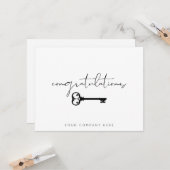 Elegant Gefeliciteerd Nieuw huis Estate Kaart (Voorkant / Achterkant in situ)