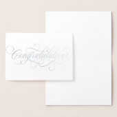 Elegant Gefeliciteerd, script Folie Kaarten (Display)
