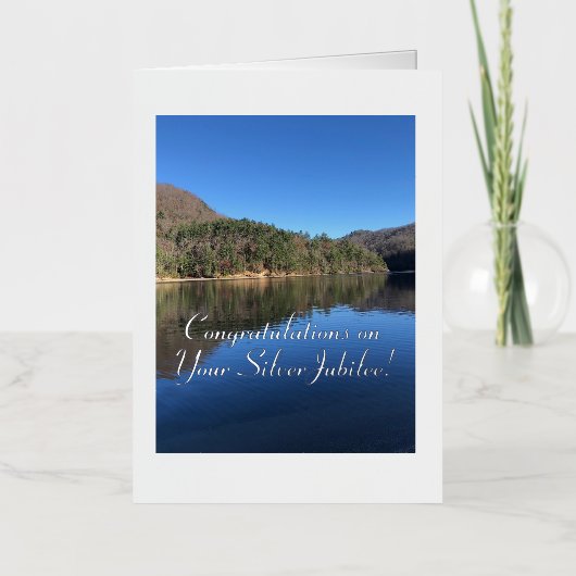 Elegant, Gefeliciteerd Silver Jubilee, Kaart (Voorkant)