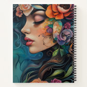 Elegant gefluister van bloei notitieboek (Achterkant)