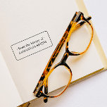 ELEGANT GEFRAMEERD NAAMBOEKPLAAT BIBLIOTHEEK RUBBERSTEMPEL<br><div class="desc">ELEGANTE boekplaat STEMPEL met uw persoonlijke naam, ideaal om een persoonlijke touch toe te voegen aan uw geliefde boekenverzameling. De boekplaat bevat "Uit de bibliotheek van" en uw naam in een eenvoudig frame met afgeronde rand. Vervang de naam door uw eigen naam met behulp van het sjabloon. Zeer elegant en...</div>