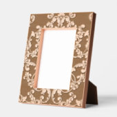 Elegant gegraveerd Damask Floral Pattern Lijst (Links)