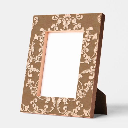 Elegant gegraveerd Damask Floral Pattern Lijst (Links)