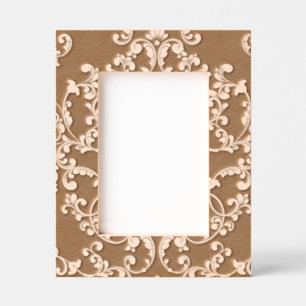 Elegant gegraveerd Damask Floral Pattern Lijst