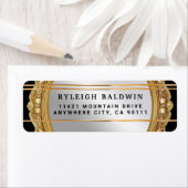 Elegant gegraveerd Mirror Return Address Label (Insitu)