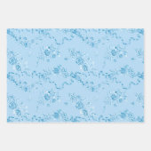 Elegant  gegraveerde Rozen en linten Inpakpapier Vel (Voorkant 3)