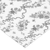 Elegant  gegraveerde zwarte Rozen en linten Lange Tafelloper (Hoek)