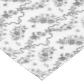 Elegant gegraveerde zwarte Rozen en linten Tafelkleed (Gekanteld)