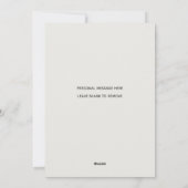 Elegant  geïnspireerd golfkerst feestdagenkaart (Achterkant)