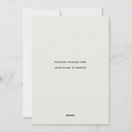 Elegant geïnspireerd golfkerst feestdagenkaart (Achterkant)