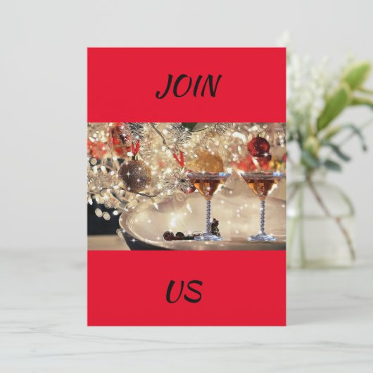 ** ELEGANT GEJUICH EN GROETEN ** KERSTFEEST KAART (Staand voorkant)