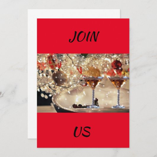 ** ELEGANT GEJUICH EN GROETEN ** KERSTFEEST KAART (Voorkant / Achterkant)