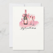 Elegant gejuich lacht tranen champagne pensioen kaart (Achterkant)