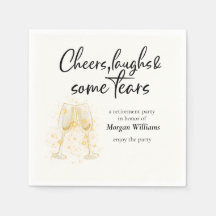 Elegant gejuich lacht tranen pensioenfeest