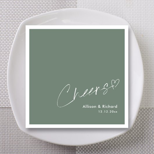 Elegant gejuich! Moderne salie bruiloft servetten