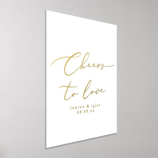 Elegant gejuich om van goud te houden Gepersonalis Folie Afdrukken (Laagn)