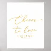 Elegant gejuich om van goud te houden Gepersonalis Folie Afdrukken (Voorkant)