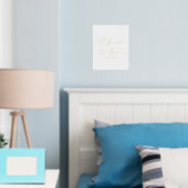 Elegant gejuich om van goud te houden Gepersonalis Folie Afdrukken (Insitu (Slaapkamer))