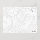 elegant gekleed ballerina in ivoor briefkaart (Achterkant)