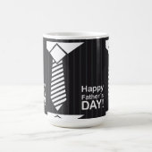 Elegant gekleed met vrolijke vaders dag wens koffiemok (Center)