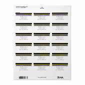 Elegant gekleurde Adresetiketten Etiket (Full Sheet)