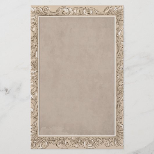 Elegant gekleurde persoonlijke schrijfbenodigdhede briefpapier (Voorkant)