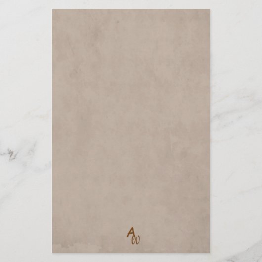 Elegant gekleurde persoonlijke schrijfbenodigdhede briefpapier (Achterkant)