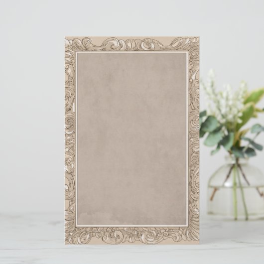 Elegant gekleurde persoonlijke schrijfbenodigdhede briefpapier (Staand voorkant)