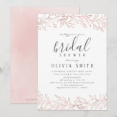 Elegant gelaagd roos goud botanisch vrijgezellenfe kaart (Voorkant / Achterkant)