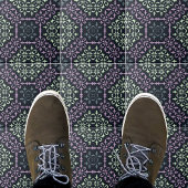 Elegant  gelabeld blauw Paars crèmepatroon Tegeltje