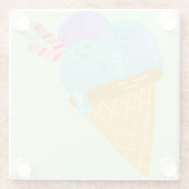 Elegant Gelato Glass Onderzetter (Achterkant)