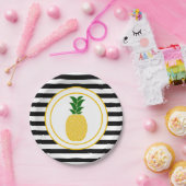 Elegant gele ananas papieren bordje (Feest)