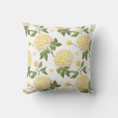 Elegant gele Hydragea bloemen patroon Kussen (Voorkant)