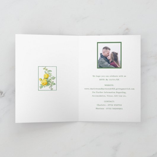 Elegant  Gele Roses Weddenschap (Binnen)