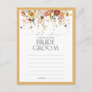Elegant gele Waterverf van wilde bloemen Datum ide Briefkaart
