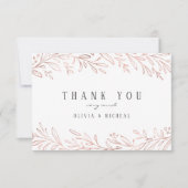 Elegant geled roos goud botanisch bedankt (Voorkant)