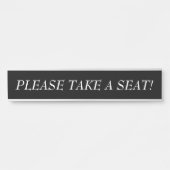 Elegant "GELIEVE EEN ZETEL TE NEMEN!" Deurbordje (Voorkant)
