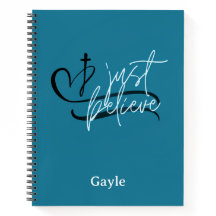 Elegant geloof gewoon spiraal Notitieboek