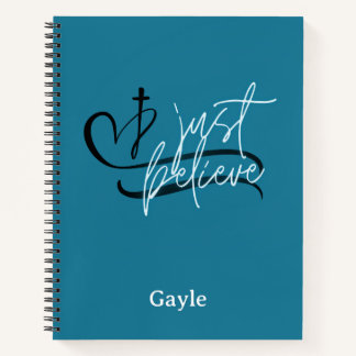 Elegant geloof gewoon spiraal Notitieboek