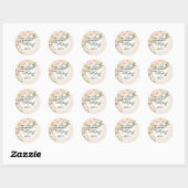 Elegant GELOOF HOOP Bijbel vers Bloemen Rand Ronde Sticker (Vel)