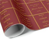 Elegant geloof vieren Verheug Kerstmis Cadeaupapier (Rol Hoek)