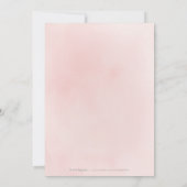 Elegant gelooid roos goud botanische florale bruil kaart (Achterkant)