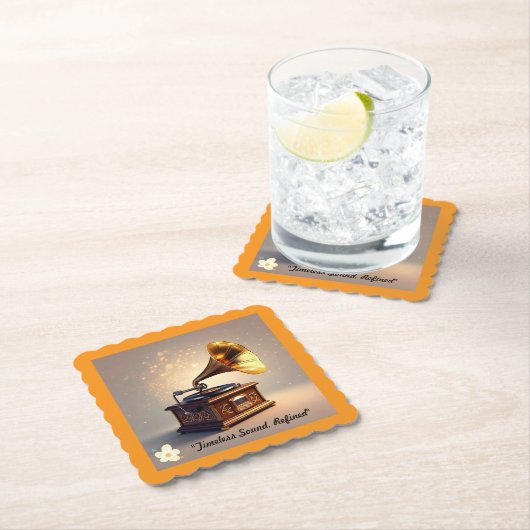 Elegant geluid kartonnen onderzetters (Insitu)