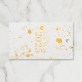 Elegant Gelukkig Nieuwjaar 2025 Gift Label (Voorkant (horizontaal))