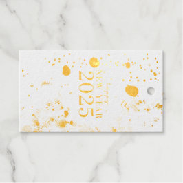 Elegant Gelukkig Nieuwjaar 2025 Gift Label