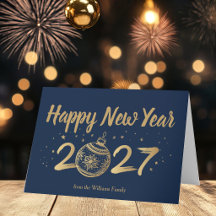 Elegant Gelukkig Nieuwjaar 2027 Persoonlijk