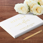 Elegant gelukkig ooit na bruiloft gastenboek