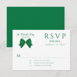 Elegant Gelukkig St. Patrick's Day Feest RSVP Kaartje