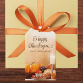 Elegant Gelukkig Thanksgiving Dinner Party Custom Cadeaulabel